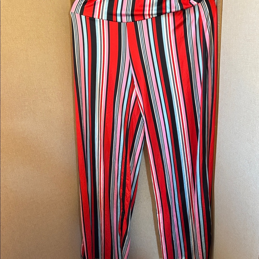 Arolina Striped Multicolor Junior Pants Large
